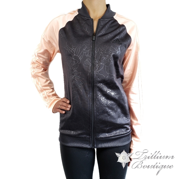 Adidas Women's Embossed Track Jacket - Picture 2 of 8